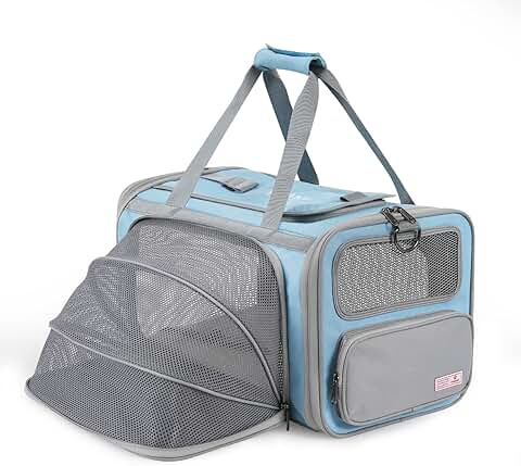 Pet Travel Carrier for Cats and Dogs with ID Tag