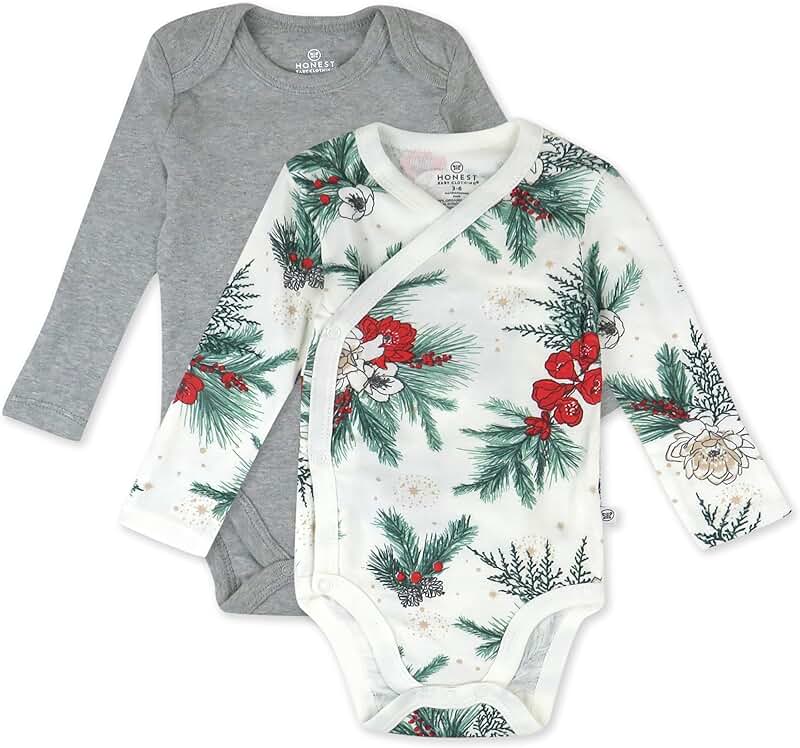 Multipack Organic Cotton Long Sleeve Baby Bodysuits