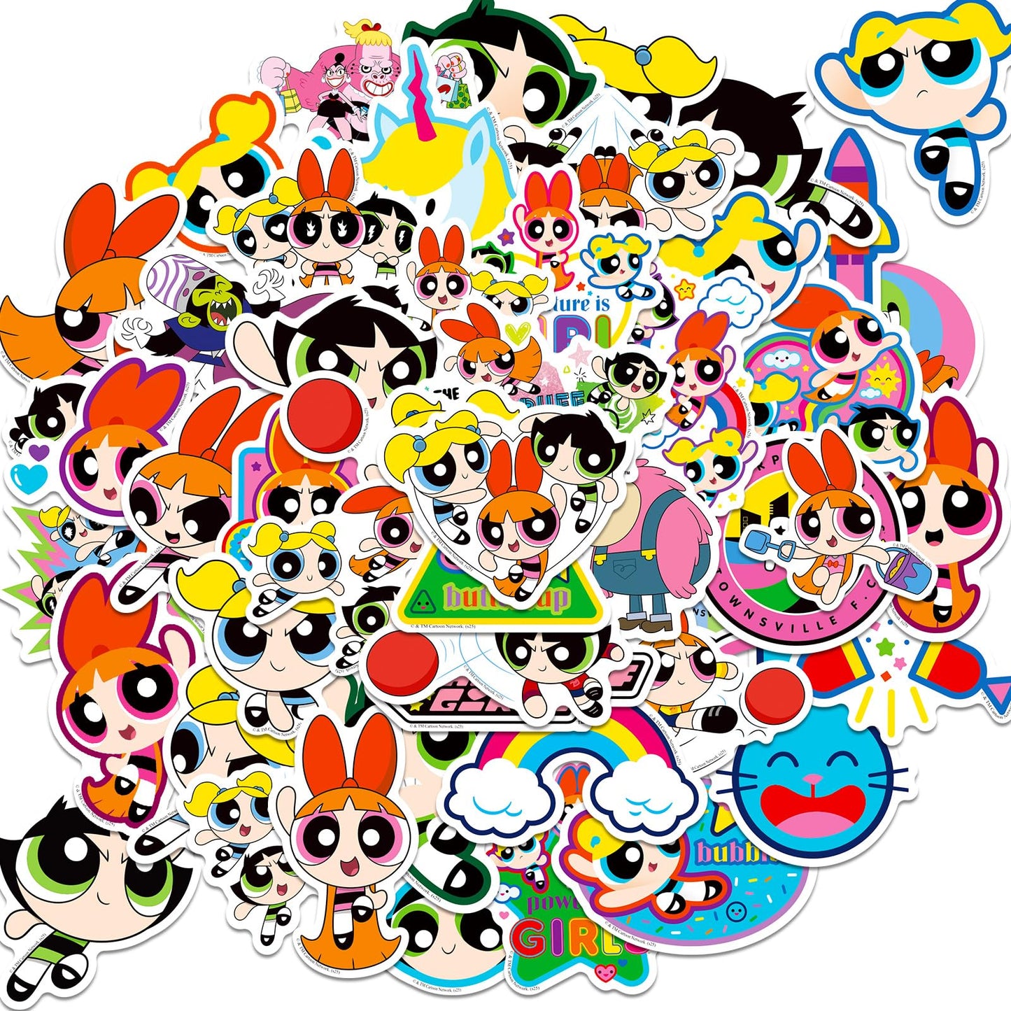 50 Cute Cartoon Vinyl Stickers for Girls and Teens