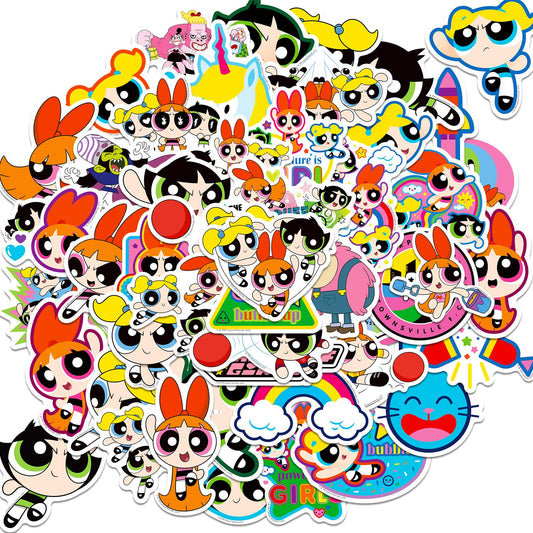 50 Cute Cartoon Vinyl Stickers for Girls and Teens