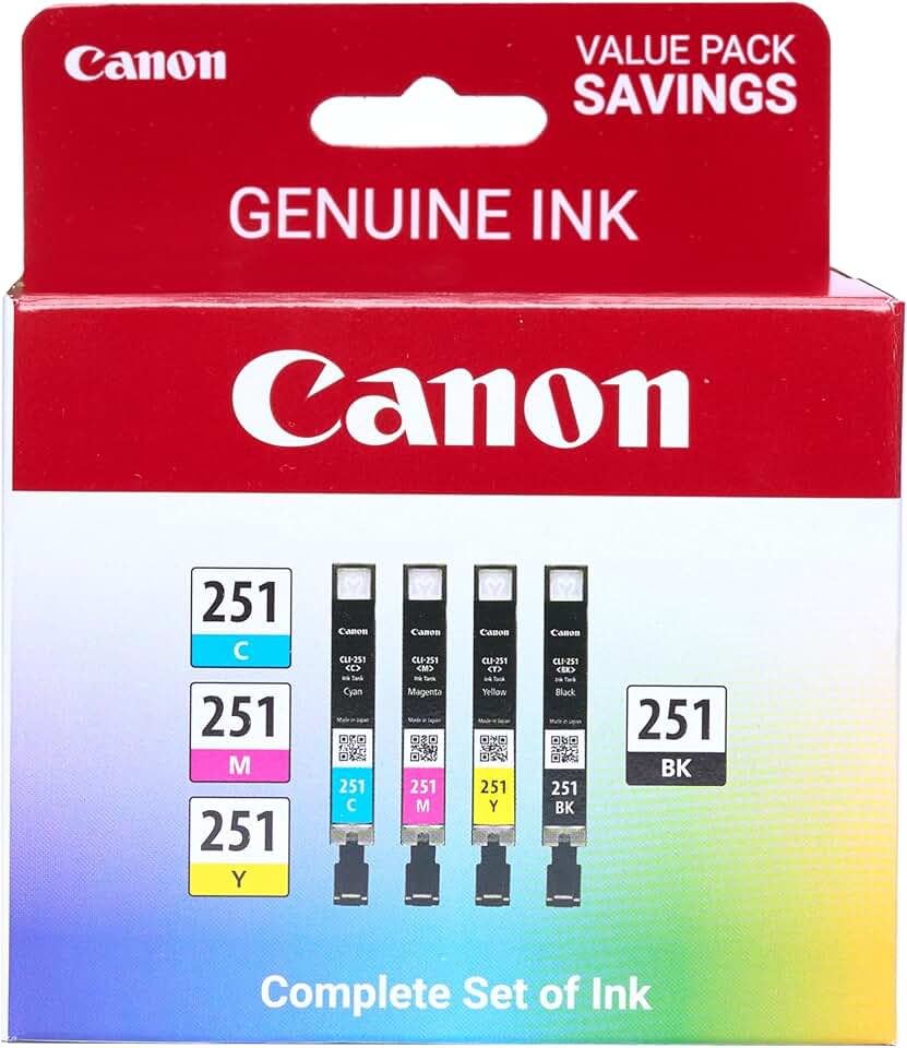 Black and color ink set for select printers