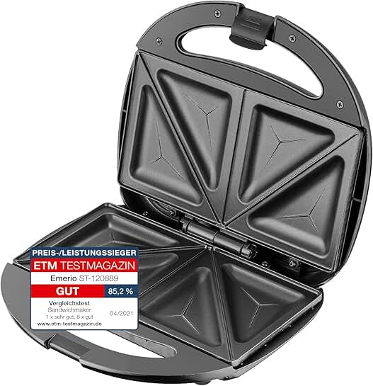 Double Sandwich Maker with Non-Stick Coating