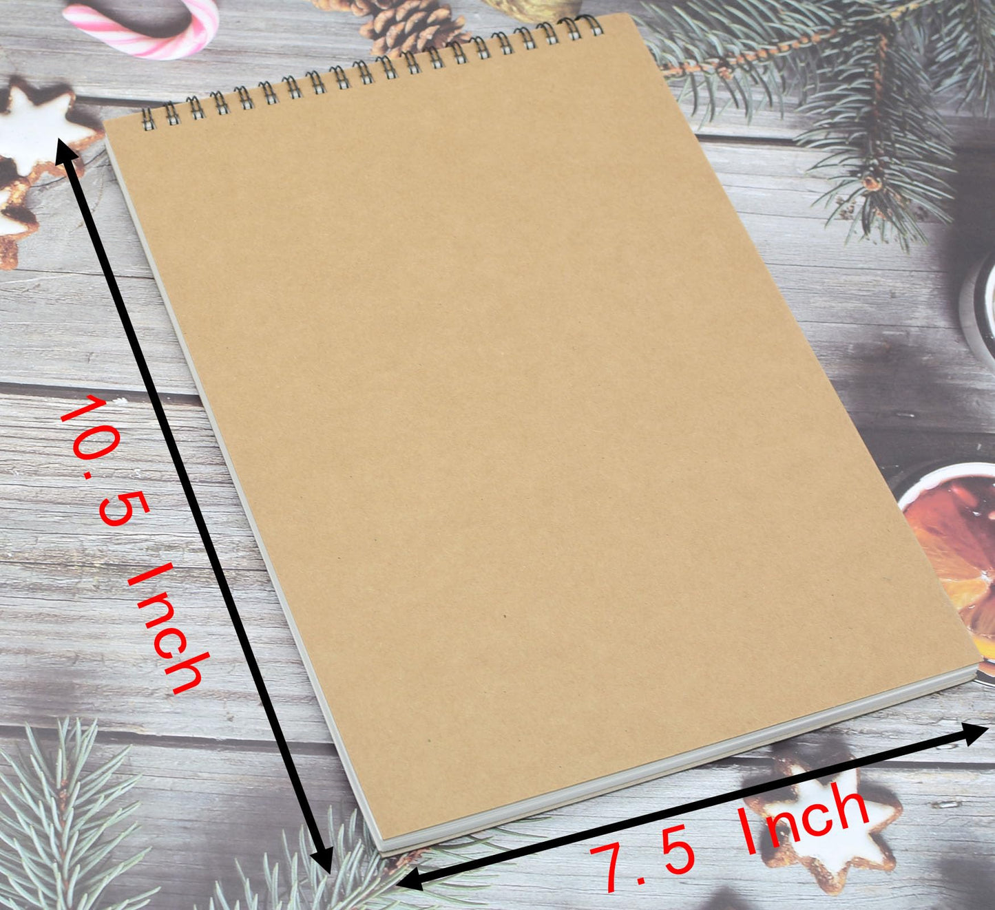 5 Pcs A5 Spiral Sketchbooks 120 GSM 60 Pages