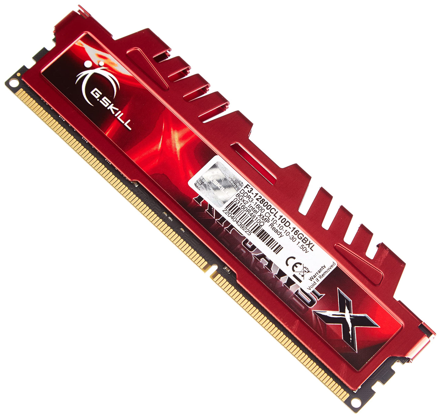 Ripjaws X Series 16 GB (2 x 8 GB) 240-Pin SDRAM (PC3-12800) DDR3 1600 CL10-10-10-30 1.50V Dual Channel Desktop Memory Model F3-12800CL10D-16GBXL