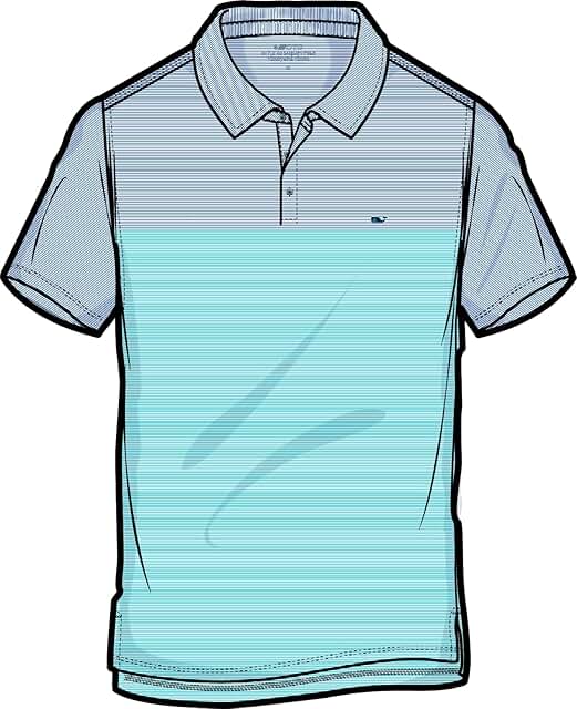 Men's Stripe Polo Shirt