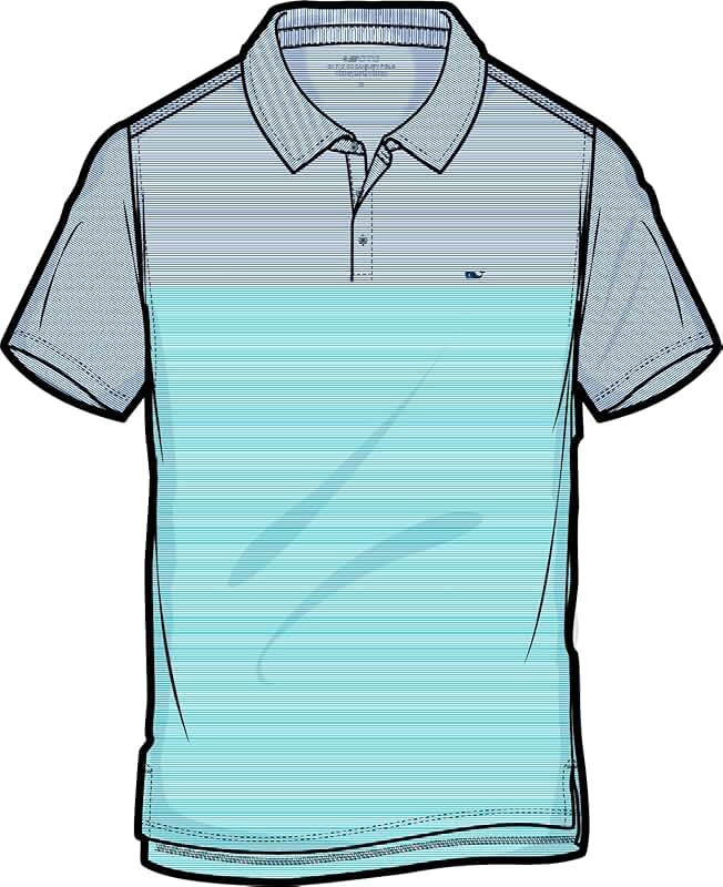 Men's Stripe Polo Shirt
