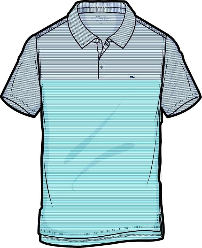 Men's Stripe Polo Shirt