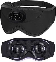 Wireless 3D Sleep Mask with Headphones and Timer