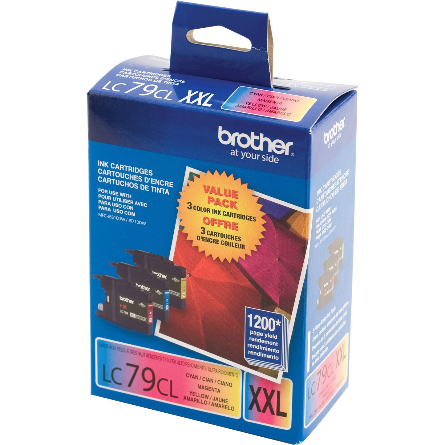 Printer LC793PKS 3 Pack- 1 Each LC79C, LC79M, LC79Y Ink - Retail Packaging