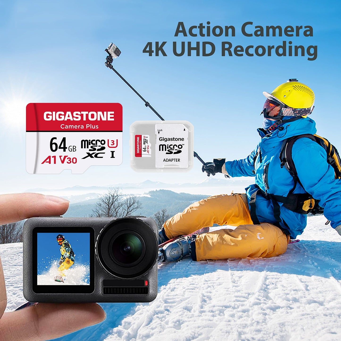 [] 64GB 5-Pack Micro SD Card, Camera Plus, MicroSDXC Memory Card for Wyze, Video Camera, Security Camera, Smartphone, tablet, 4K Video Recording, UHS-I U3 A1 V30, 95MB/s, with Adapter