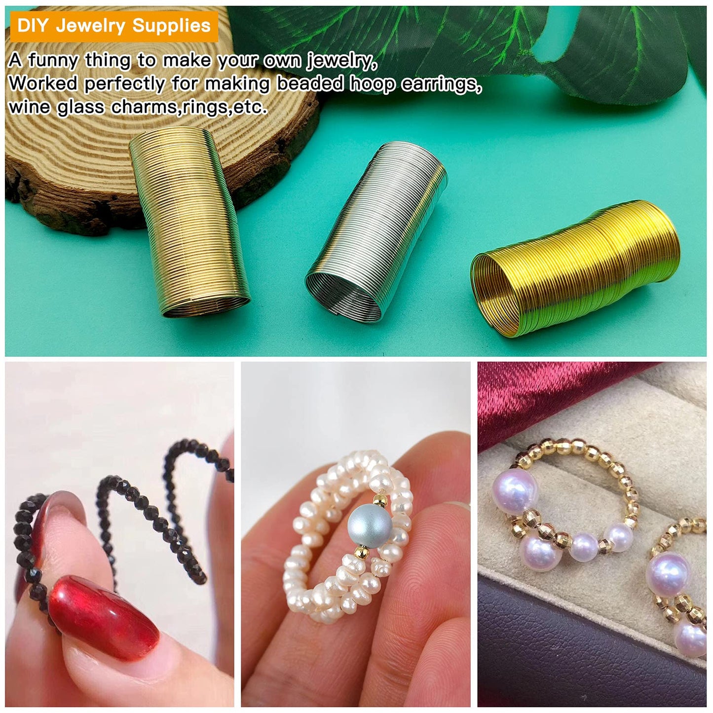Memory Wire Ring for Jewelry Making and Beading Supplies
