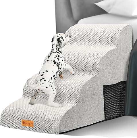 High Density Foam Dog and Cat Steps with 4 Tiers