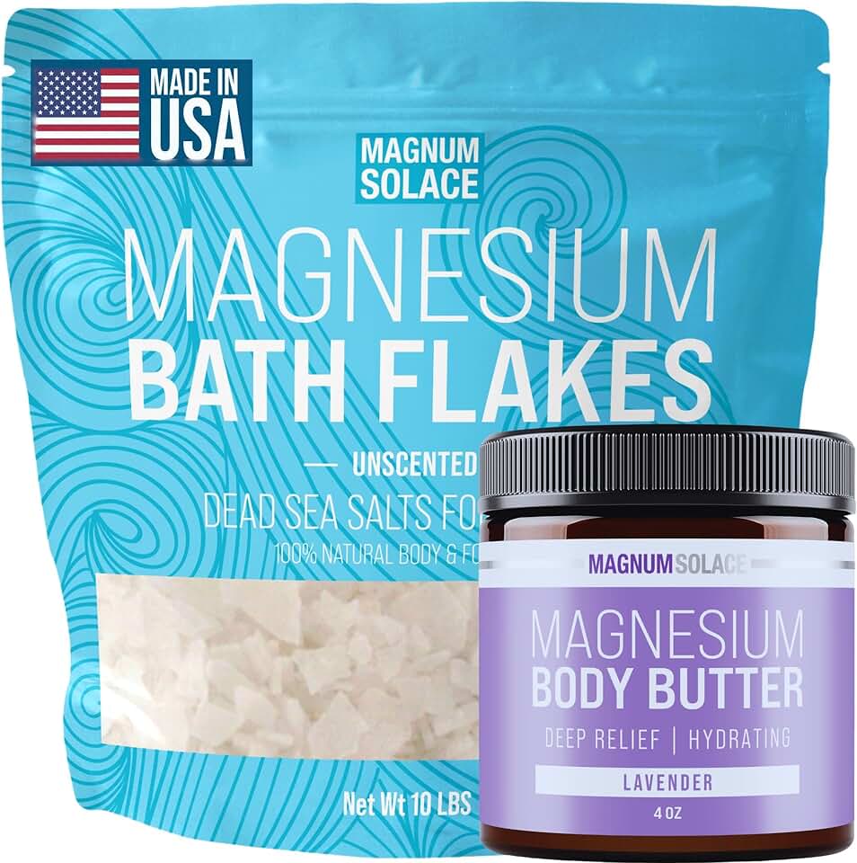 Magnesium Bath Flakes and Body Butter