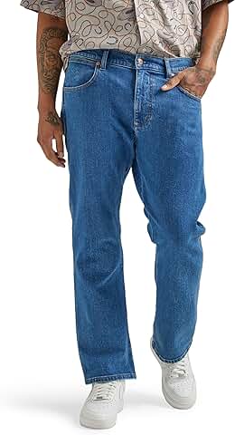 Men's Loose Fit Deconstructed Jeans