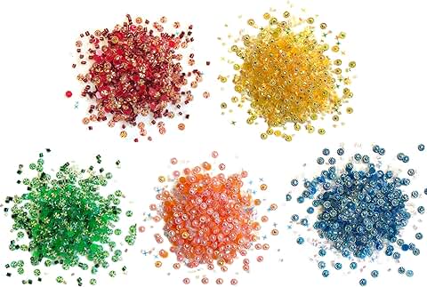 Rainbow Flat Back Crystal Gems and Sprinkles for Crafts