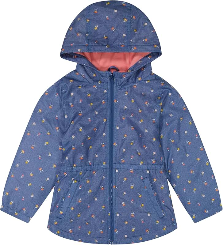 Baby Girls' Pink Rain Jacket, 12 Months