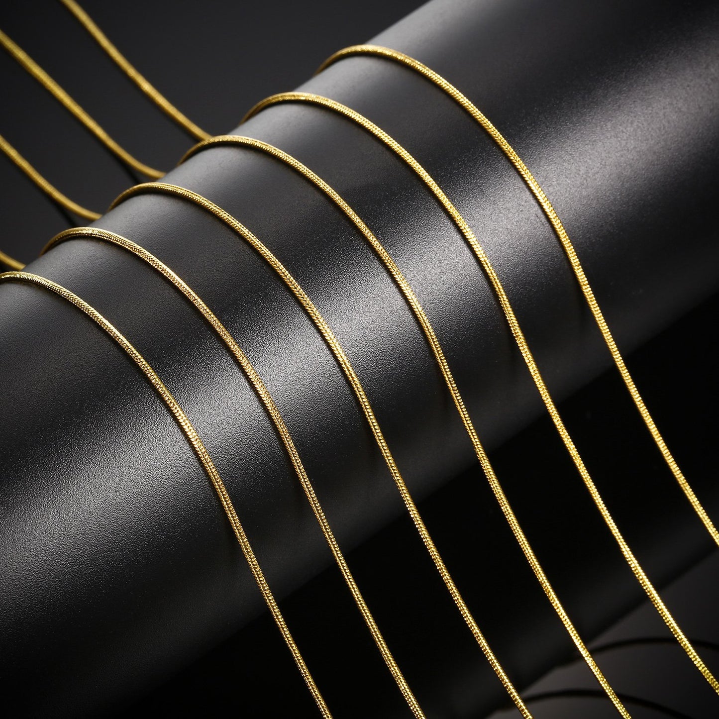 24 Pack Gold Plated Snake Chain Necklaces for Jewelry Making