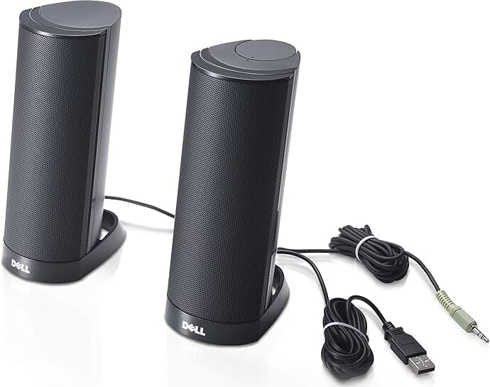 Black USB Stereo Speaker System