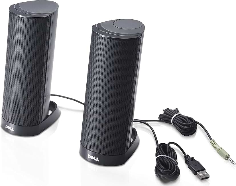 Black USB Stereo Speaker System