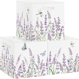 11.8-inch Wildflower Storage Cube Set of 3