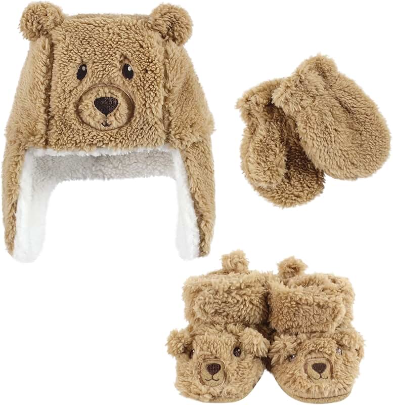 Girls' Trapper Hat and Mittens Set