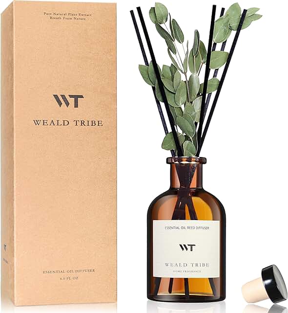 Flower Reed Diffuser Set with Eucalyptus and Lavender Scent