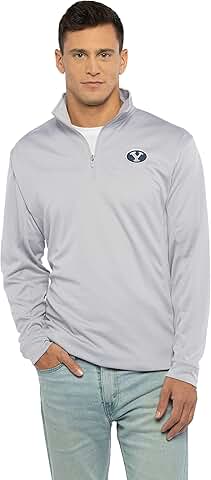 Men's Gray Micro Mesh 1/4 Zip Pullover