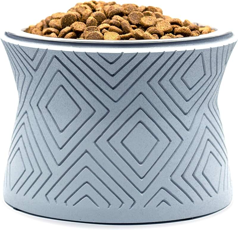 Elevated Pet Bowl Stand with Removable Stainless Steel Bowl