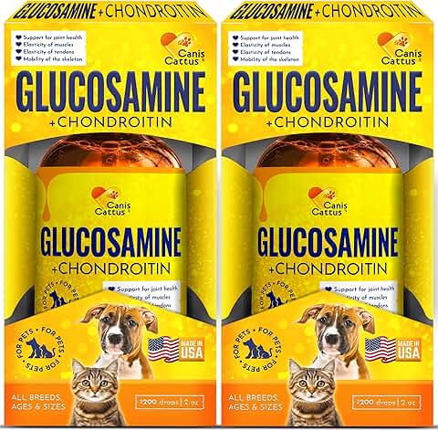 Joint supplement for cats and dogs, liquid, 2 bottles