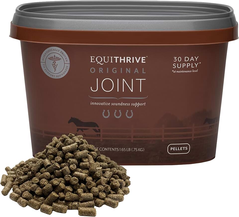 Joint supplement pellets with resveratrol and hyaluronic acid for horses
