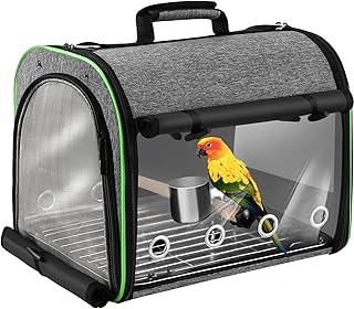 Bird Travel Carrier Bag with Stand and Mesh