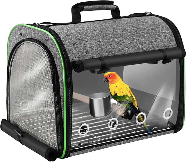 Bird Travel Carrier Bag with Stand and Mesh