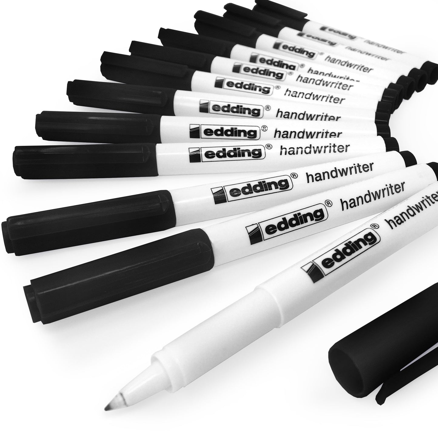 Black Ink Handwriting Pen, 0.6mm, Pack of 12