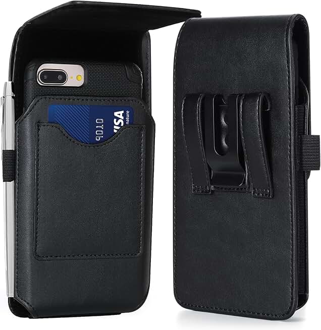 Leather Phone Holster for iPhone and Galaxy Models