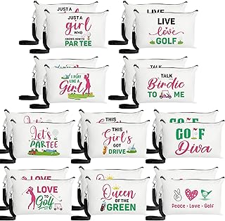 20-Piece Golf Makeup Bag for Girls and Teens