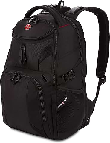 Slim Black 16-Inch Laptop Backpack
