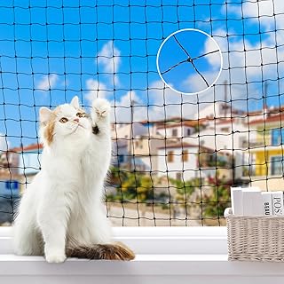 Cat Balcony Netting, 10x26ft Steel Wire Reinforced Safety Mesh