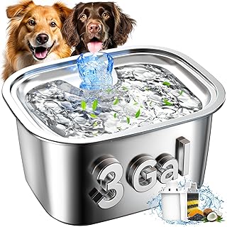 Large Stainless Steel Water Fountain for Pets