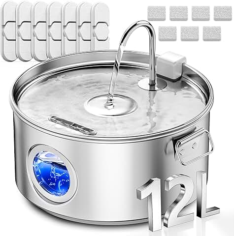 Large Dog Water Fountain with 3.2 Gallon Capacity
