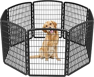 34-inch 8-Panel Indoor/Outdoor Dog Playpen