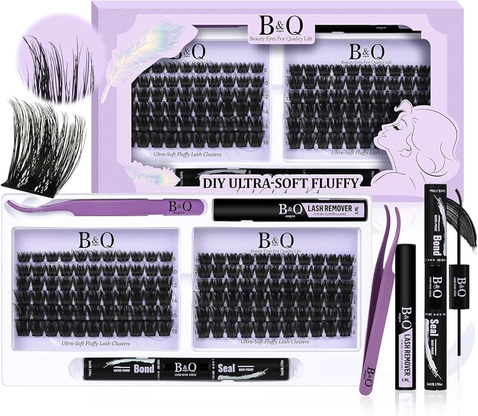 Ultralight Eyelash Extension Kit with 144 Clusters
