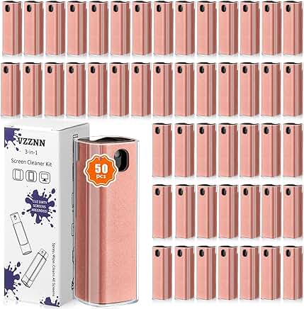 50 Pack 3-in-1 Screen Cleaner Spray and Wipe