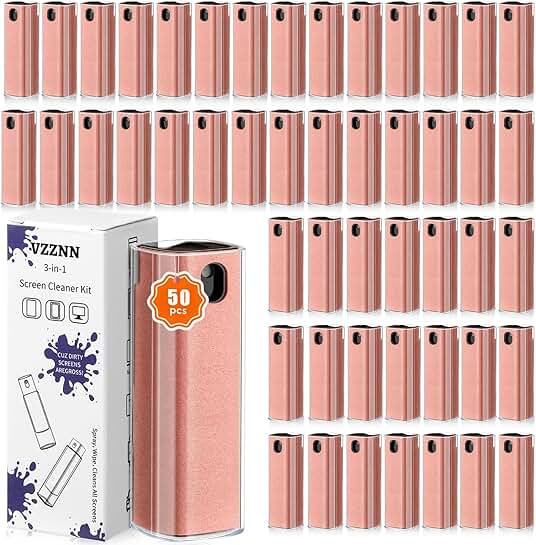 50 Pack 3-in-1 Screen Cleaner Spray and Wipe