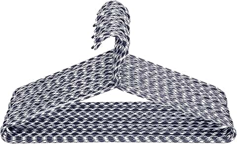30 Pack Fabric Wrapped Metal Clothes Hangers