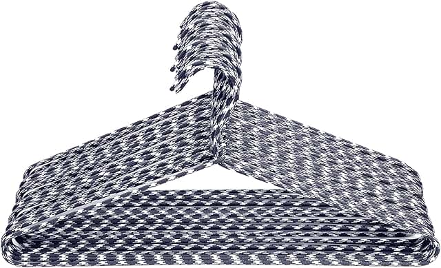 30 Pack Fabric Wrapped Metal Clothes Hangers