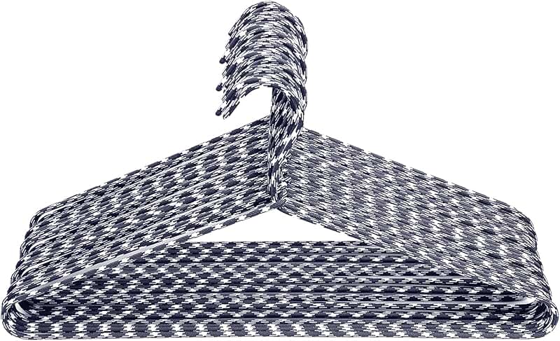 30 Pack Fabric Wrapped Metal Clothes Hangers