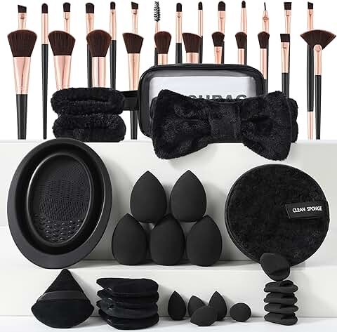 51-Piece Makeup Brush Set for Face and Eyes