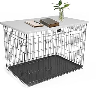 Dog Crate Topper for 42 Inch Cage, Non-Slip, Easy Clean