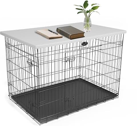 Dog Crate Topper for 42 Inch Cage, Non-Slip, Easy Clean