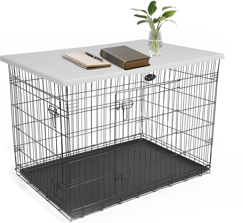 Dog Crate Topper for 42 Inch Cage, Non-Slip, Easy Clean